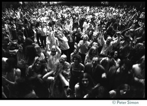 Audience in the Winterland Ballroom during the Ram Dass 'marathon'