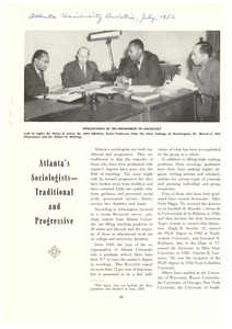 Atlanta's sociologists- traditional and progressive