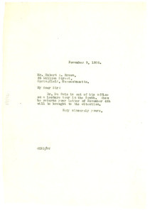 Letter from Crisis to Hubert A. Brown