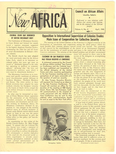 New Africa volume 4, number 5