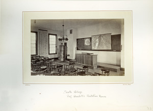 Interior of Prof. Goodell's recitation room, Massachusetts Agricultural College