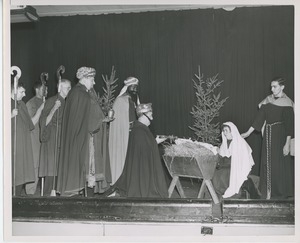 Performers in Christmas pageant