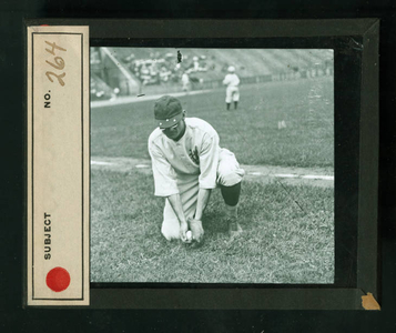 Leslie Mann Baseball Lantern Slide, No. 264