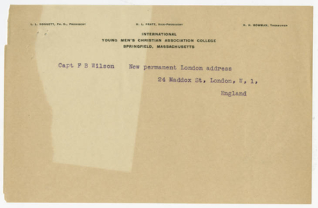 Telegram from Frank B. Wilson to Laurence L. Doggett (1917)