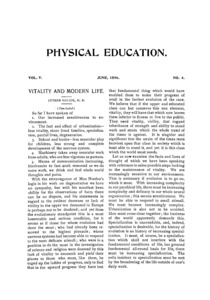 Physical Education, June 1896