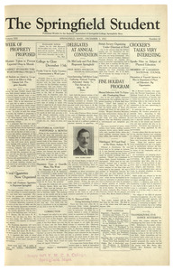 The Springfield Student (vol. 13, no. 10), Dec. 1, 1922