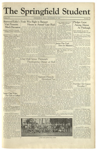The Springfield Student (vol. 15, no. 10) November 28, 1924