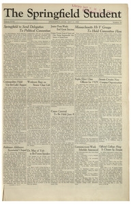 The Springfield Student (vol. 18, no. 26) May 11, 1928