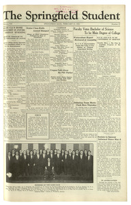 The Springfield Student (vol. 21, no. 17) February 25, 1931