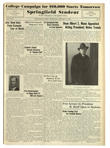 The Springfield Student (vol. 26, no. 18) January 15, 1936