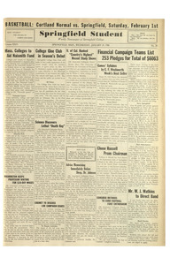 The Springfield Student (vol. 26, no. 20) January 29, 1936