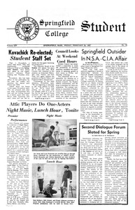 The Springfield Student (vol. 54, no. 16) February 24, 1967