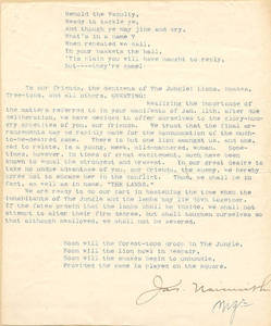 Basketball Letter From Dr. James Naismith, 1894