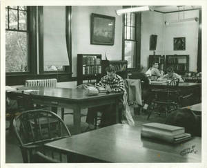 Students Studying in Marsh Memorial, 1947
