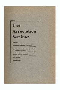 The Association Seminar (vol. 23 no. 7), April 1915
