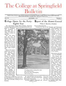 The Bulletin (vol. 6, no. 1), October 1932