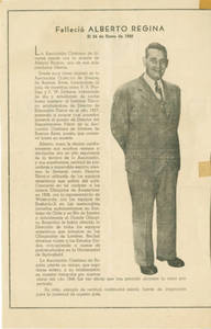 Alberto Regina Obituary in YMCA Newsletter (March 1948)