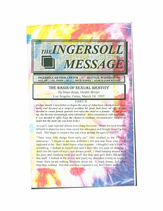 The Ingersoll Message, Vol. 3 No.2 (May, 1997)