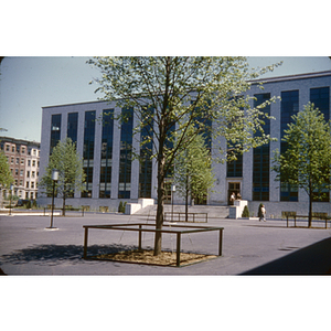 Library Exterior, May 27, 1952; Photo taken by Ubaldo Di Benedetto LA, 1952