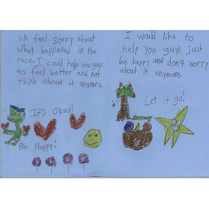 Letter from a Murphy Elementary School student (Richmond, California)