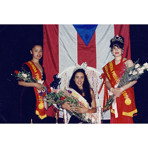 Yaritza Gonzalez, Damaris Padilla, and Chamely Toro, title winners at the Festival Puertorriqueño