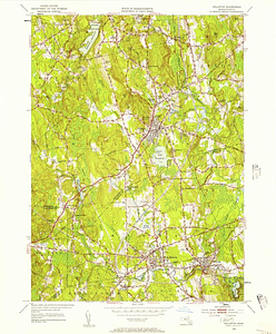 Holliston quadrangle, Massachusetts / Mapped, edited, and published by the Geological Survey ; State of Massachusetts, Department of Public Works