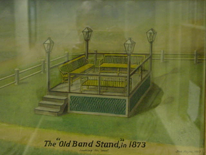 "Old Band Stand " in 1873 looking so. west