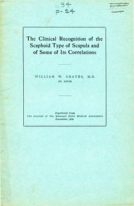 The clinical recognition of the scaphoid type of scapula and of some of its correlations