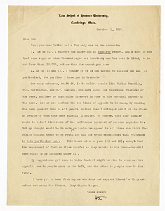 Letter from Felix Frankfurter to Robert Morss Lovett, October 13, 1927