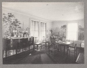 Interior view of Ardley, Quincy Memorial, dining room, Litchfield, Mass., September 1905