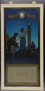 Edison Mazda calendar image, "Venetian Lamplighter"