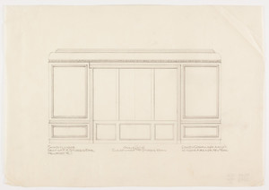 Mrs. Sturgis' room elevation, 1/2 inch scale, residence of F. K. Sturgis, "Faxon Lodge", Newport, R.I.