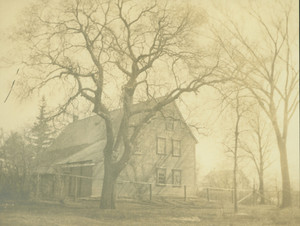 Exterior view of the rear of the Pierce House, Dorchester, Mass., undated
