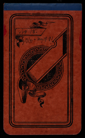 Thomas Lincoln Casey Notebook, February 1890-May 1891, 01, front cover