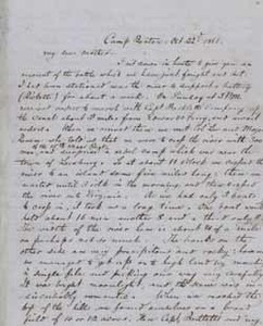 Letter from Caspar Crowninshield to Harriet Sears Crowninshield, 22 October 1861