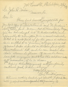 Letter from Benjamin Smith Lyman to Mr. John R. Neison