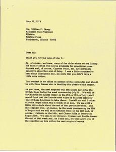 Letter from Mark H. McCormack to William P. Gregg