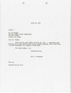 Letter from Mark H. McCormack to Max Seigel