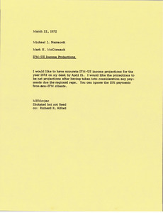 Memorandum from Mark H. McCormack to Michael J. Narracott