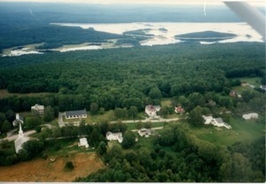 Aerial photograph of New Salem Academy
