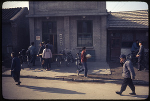 People shopping at noodle shop