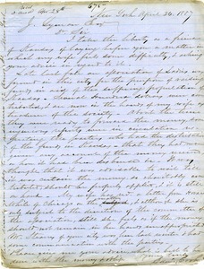 Letter from Edward Cook to Joseph Lyman