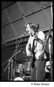 Phil Lesh on bass guitar, Grateful Dead concert, MIT