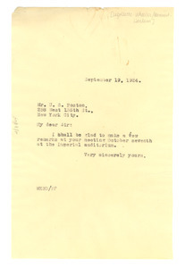 Letter from W. E. B. Du Bois to the Harlem Branch of the La Follette-Wheeler Campaign Committee