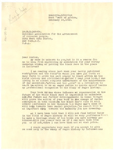 Letter from R. Ducheine to W. E. B. Du Bois
