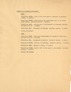 Academic record of Louie D. Shivery