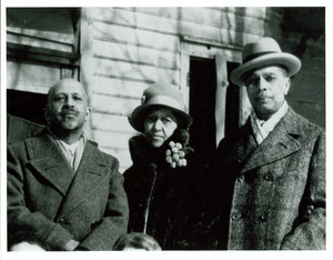 W. E. B. Du Bois, Nina Du Bois, and James Weldon Johnson in Great Barrington