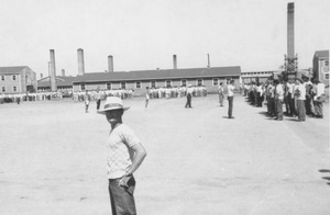 William M. Potter in hat at Lowry ROTC summer camp