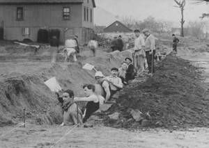 Working on Pratt Field (c. 1910)