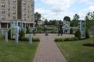 Monument to the First Game of Basketball on Mason Square, 2011